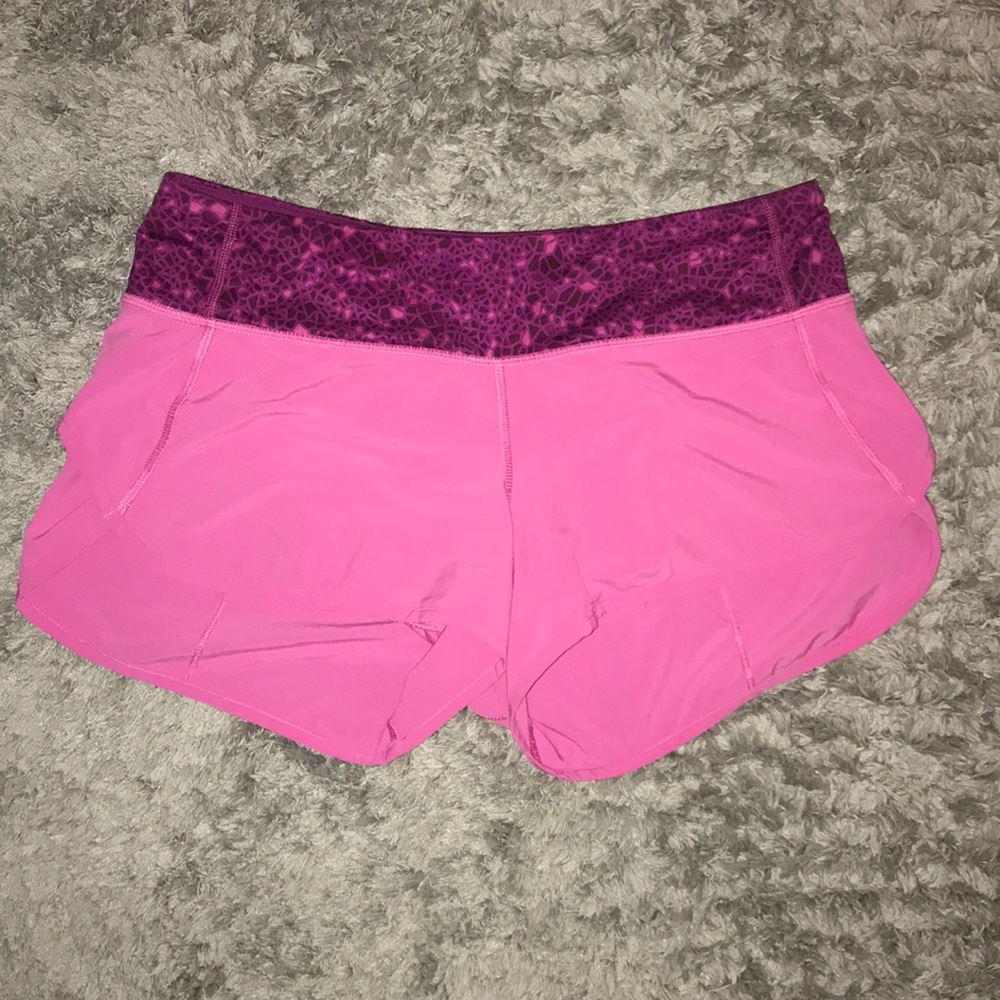 Pink Lululemon shorts